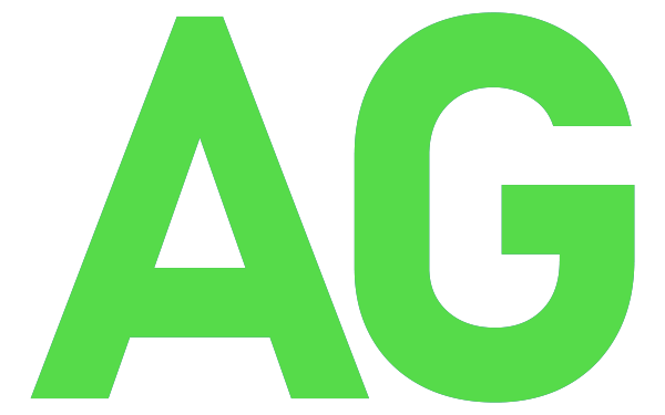 Abhimanyu Ghoshal AG initials in lime green